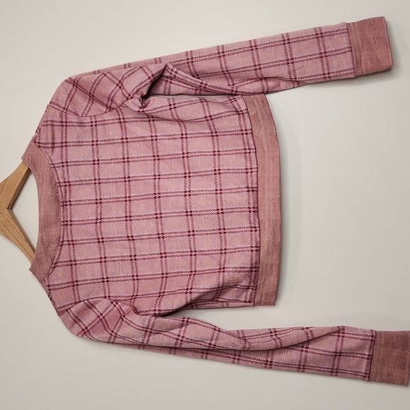 Haley‎ And June Plaid Pink Cardigan Sweater - Picture 6 of 6